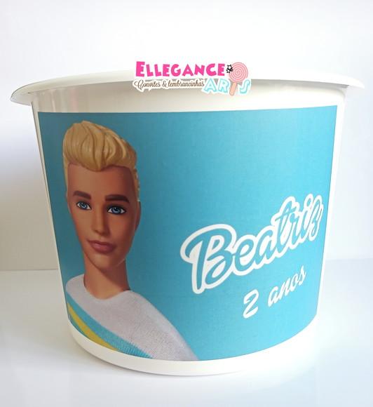 Balde de Pipoca Barbie Ken