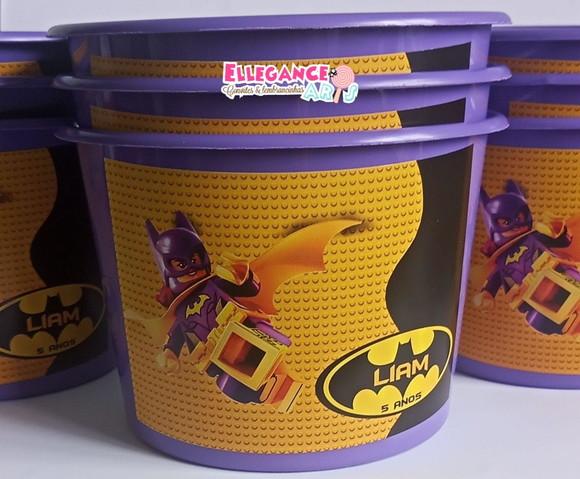Balde de Pipoca Batgirl Lego
