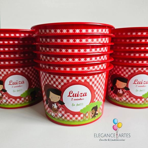 Balde de Pipoca Chapeuzinho Vermelho