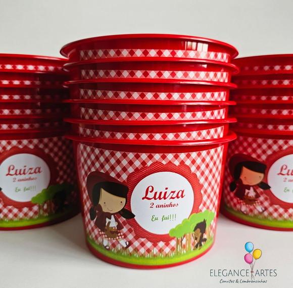 Balde de Pipoca Chapeuzinho Vermelho