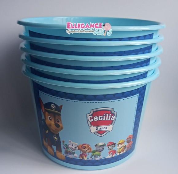 Balde de Pipoca Chase Patrulha Canina