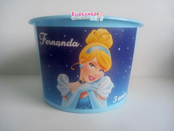 Balde de Pipoca Cinderela