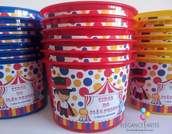 Balde de Pipoca Circo