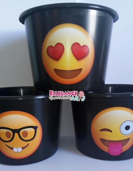 Balde de Pipoca Emojis