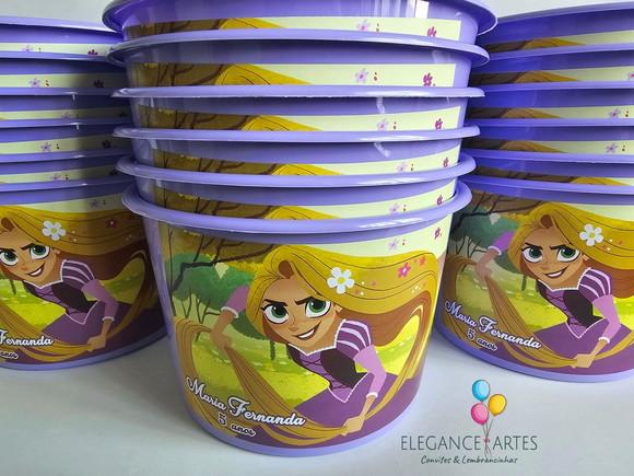Balde de Pipoca Enrolados Rapunzel