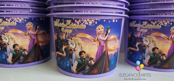 Balde de Pipoca Enrolados Rapunzel
