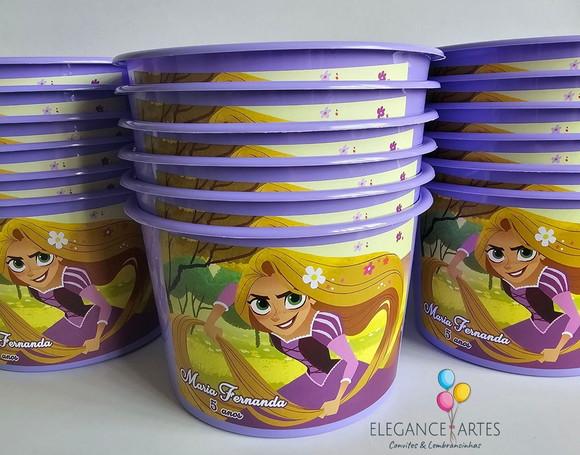 Balde de Pipoca Enrolados Rapunzel