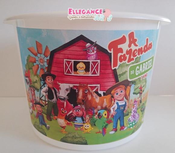 Balde de Pipoca Fazenda do Zenon
