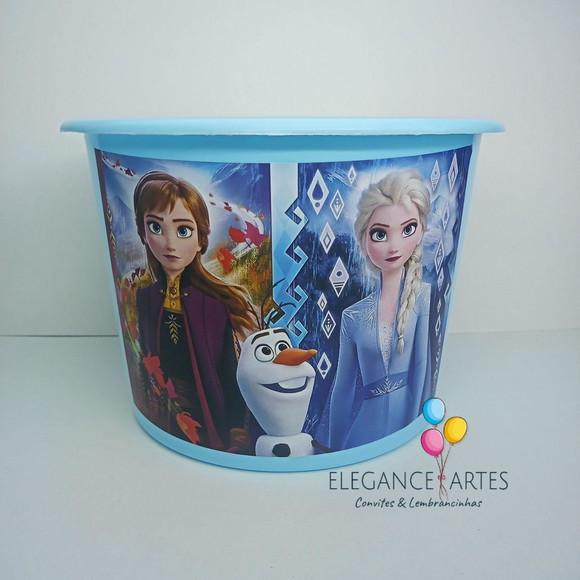 Balde de Pipoca Frozen 2