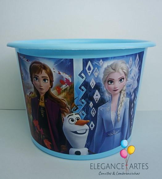 Balde de Pipoca Frozen 2