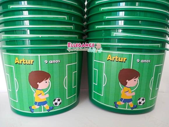 Balde de Pipoca Futebol