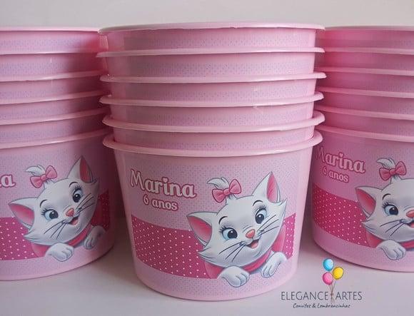 Balde de Pipoca Gatinha Marie