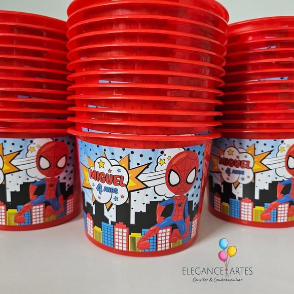 Balde de Pipoca Homem Aranha