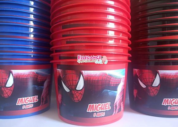 Balde de Pipoca Homem Aranha