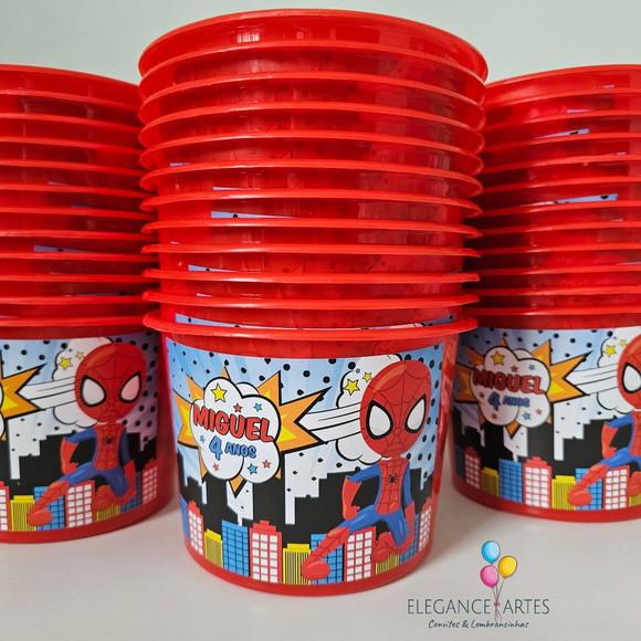 Balde de Pipoca Homem Aranha