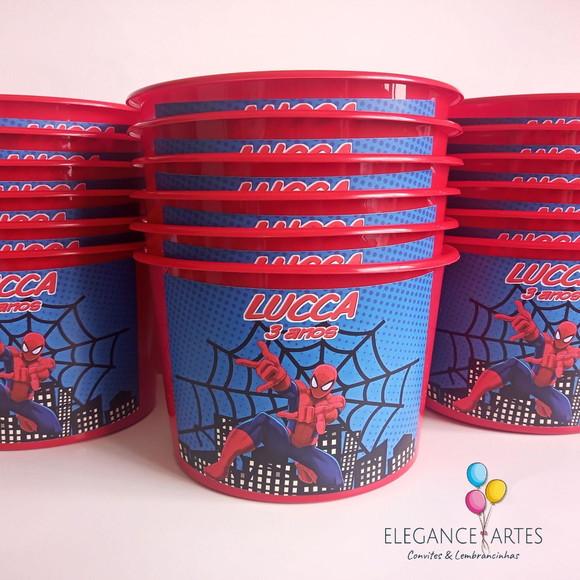 Balde de Pipoca Homem Aranha