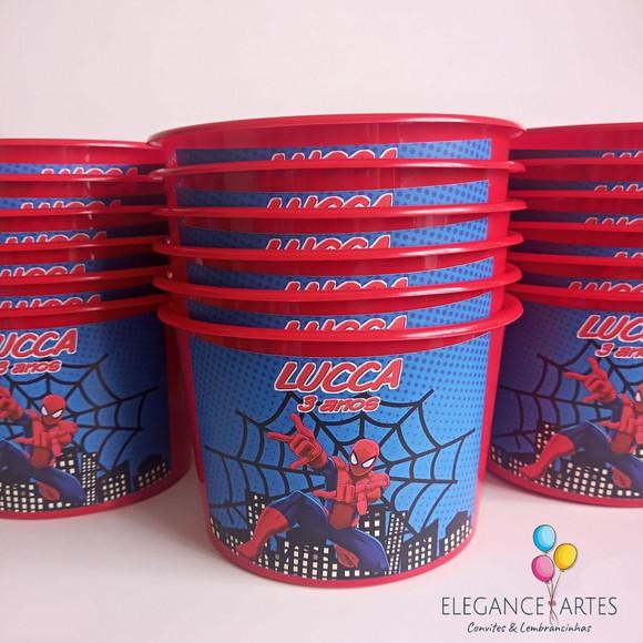 Balde de Pipoca Homem Aranha
