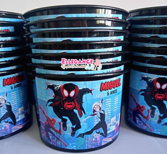 Balde de Pipoca Homem Aranha no Aranhaverso
