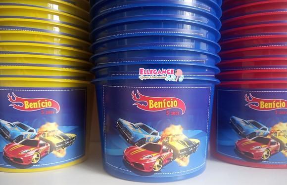 Balde de Pipoca Hot Wheels
