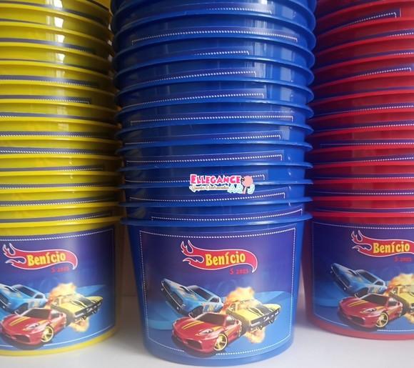 Balde de Pipoca Hot Wheels