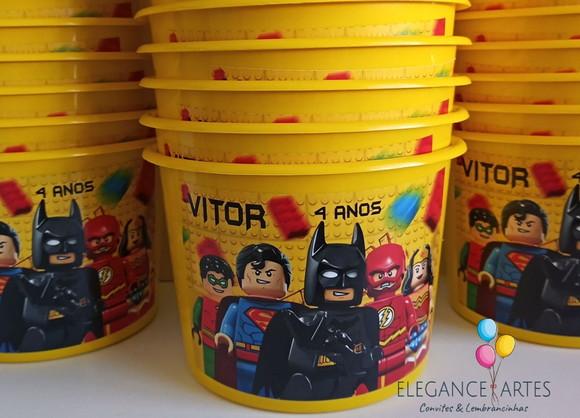 Balde de Pipoca Lego Heróis