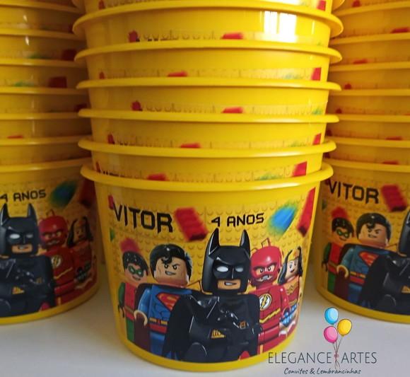 Balde de Pipoca Lego Heróis