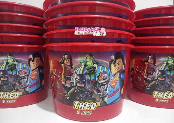 Balde de Pipoca Lego Heróis