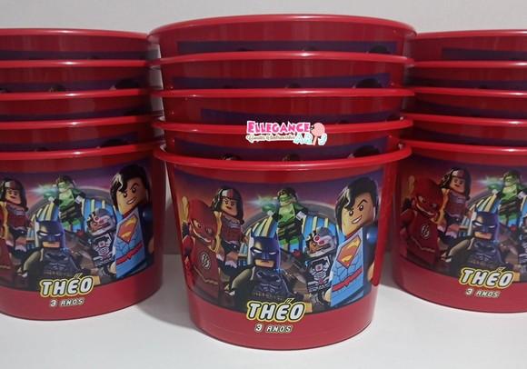 Balde de Pipoca Lego Heróis