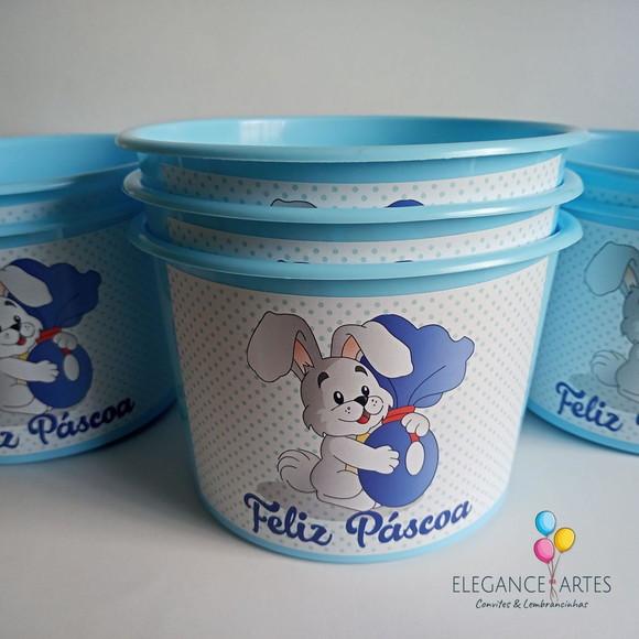 Balde de Pipoca Lembrancinha de Páscoa