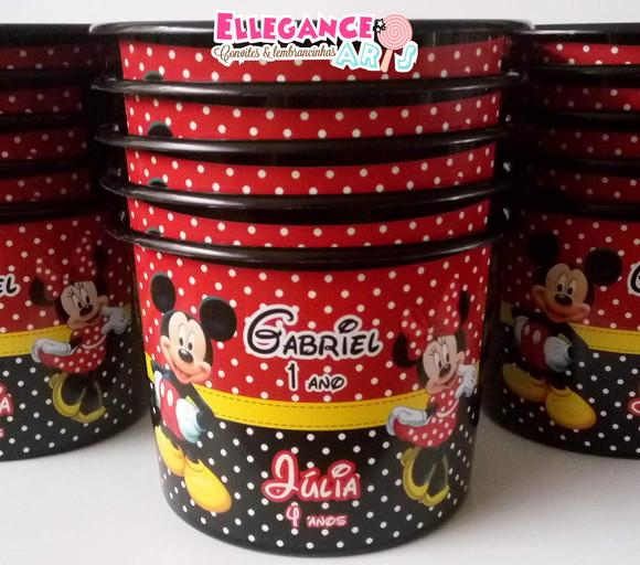 Balde de Pipoca Mickey e Minnie