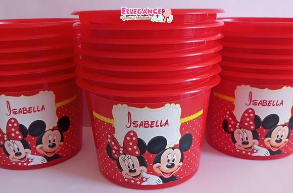 Balde de Pipoca Mickey e Minnie
