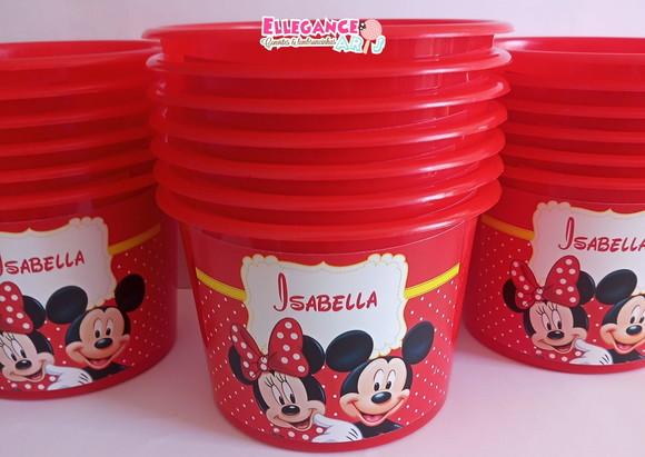 Balde de Pipoca Mickey e Minnie