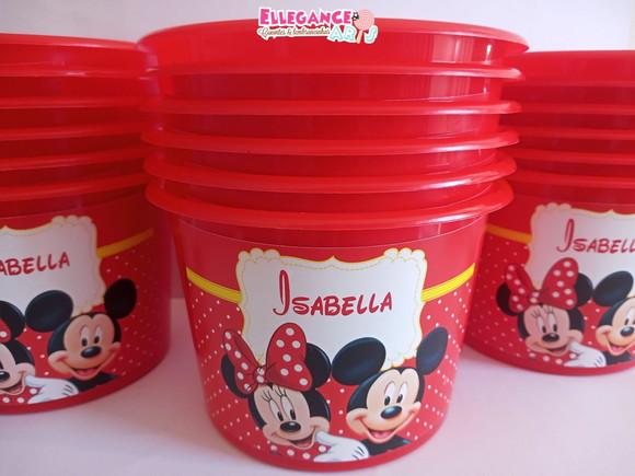 Balde de Pipoca Mickey e Minnie