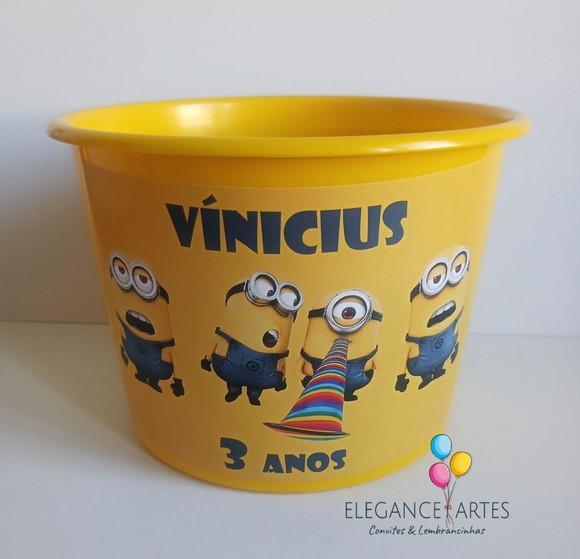 Balde de Pipoca Minions
