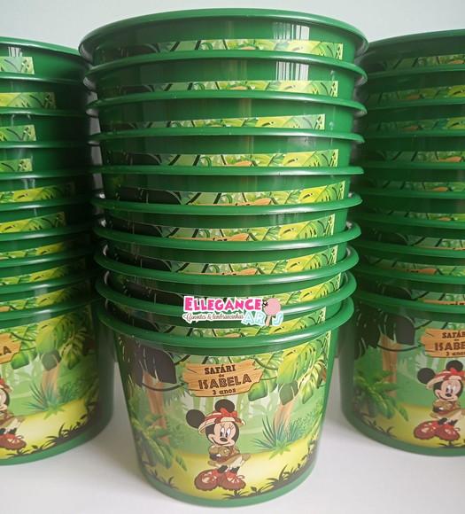 Balde de Pipoca Minnie Safari