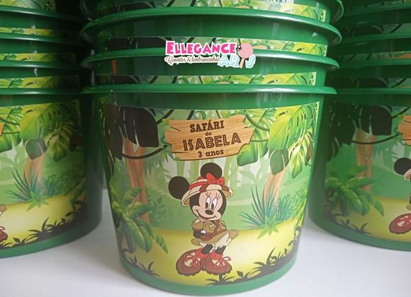 Balde de Pipoca Minnie Safari