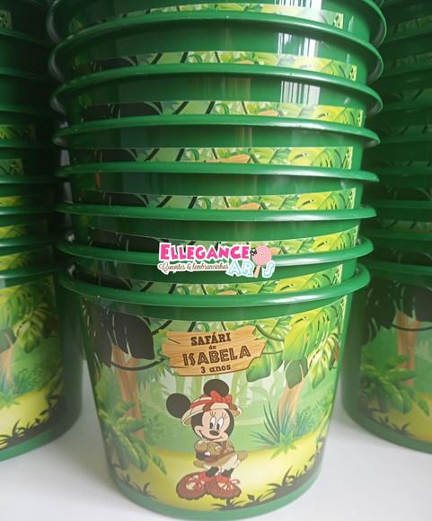 Balde de Pipoca Minnie Safari