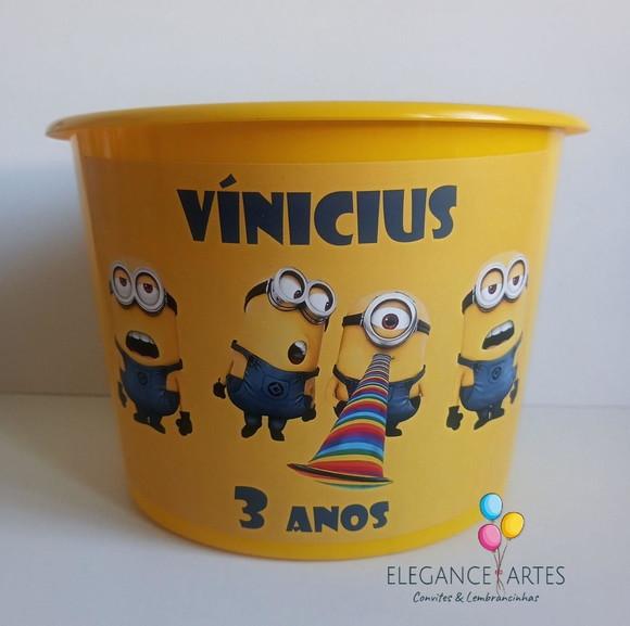 Balde de Pipoca Minions