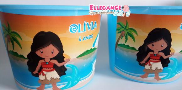 Balde de Pipoca Moana Baby