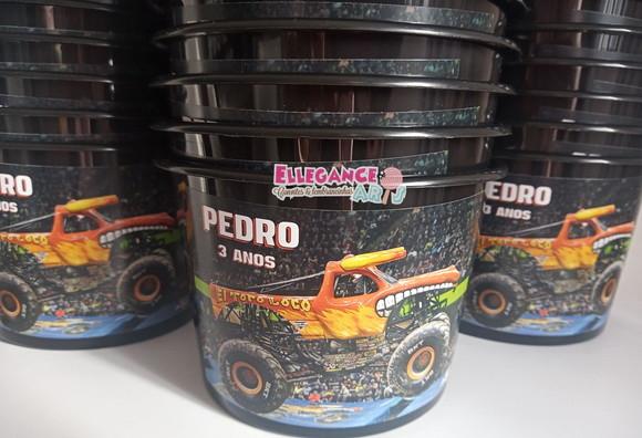Balde de Pipoca Monster Jam