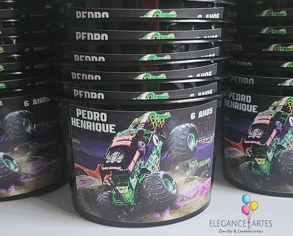 Balde de Pipoca Monster Jam