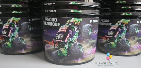 Balde de Pipoca Monster Jam
