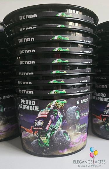 Balde de Pipoca Monster Jam