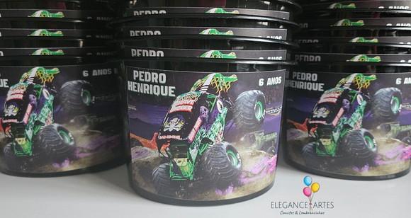 Balde de Pipoca Monster Jam