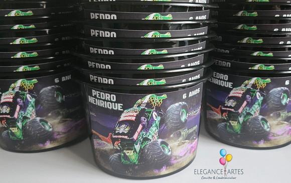 Balde de Pipoca Monster Jam