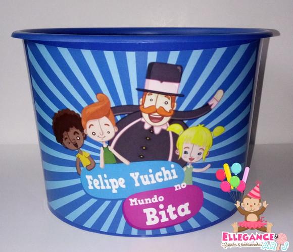 Balde de Pipoca Mundo Bita