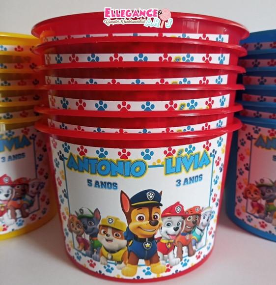 Balde de Pipoca Patrulha Canina