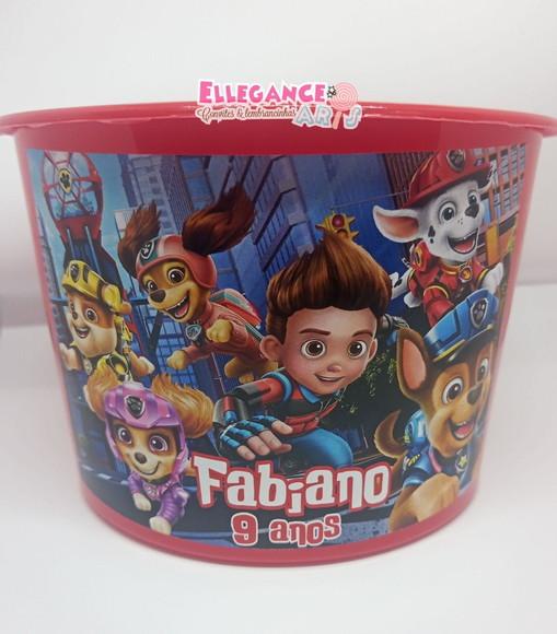 Balde de Pipoca Patrulha Canina o Filme