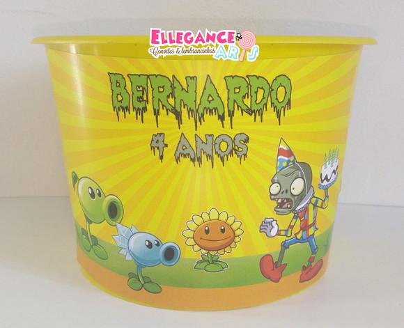 Balde de Pipoca Plants Vs Zumbies