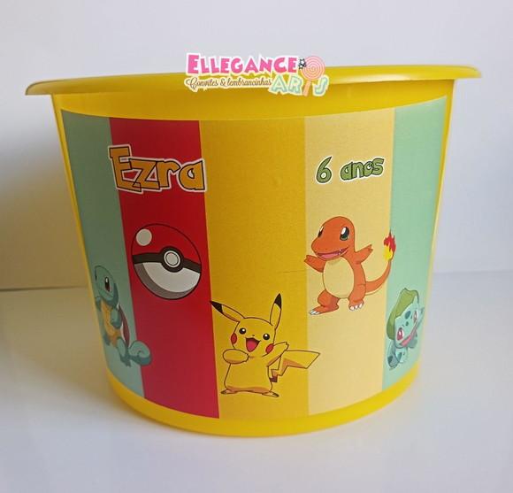 Balde de Pipoca Pokemon